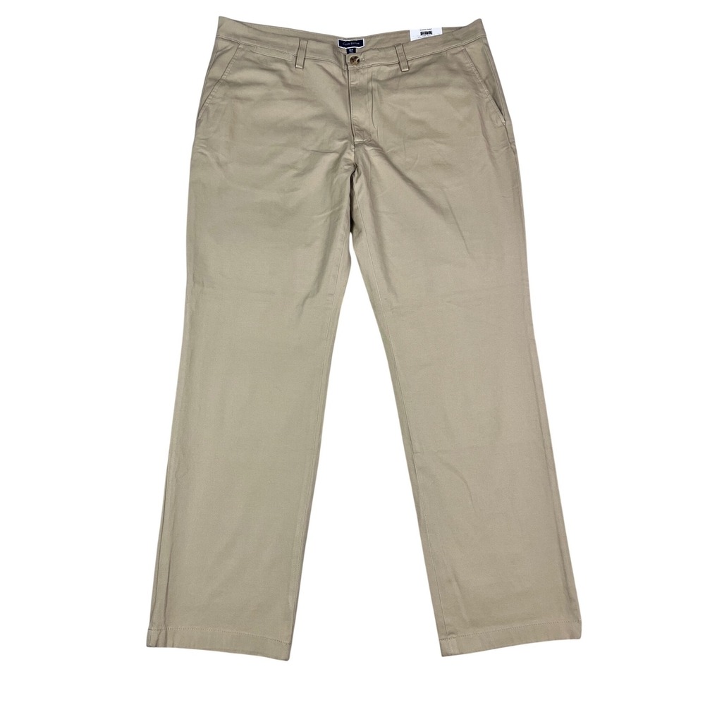 Club Room Mens Chino Pants Light Khaki Classic Fit 41W* 32L Business Casual NEW